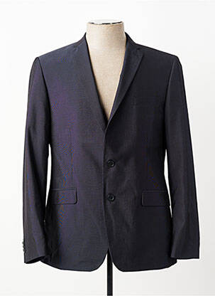 Blazer coupe cintrée bleu THOMAS GOODWIN homme