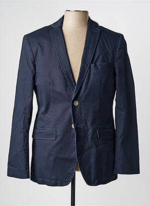 Blazer coupe cintrée bleu THOMAS GOODWIN homme