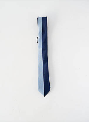 Cravate effet matière satinée bleu VIRTUOSE homme