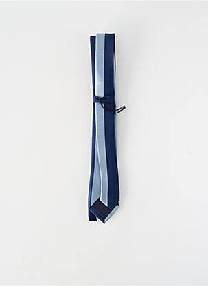 Cravate effet matière satinée bleu VIRTUOSE homme