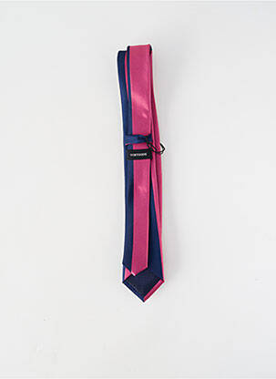 Cravate effet matière satinée rose VIRTUOSE homme