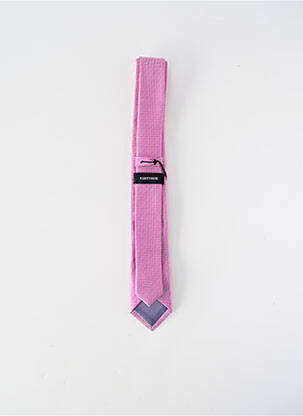 Cravate imprimé fantaisie rose VIRTUOSE homme