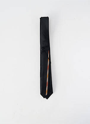 Cravate effet matière satinée noir VIRTUOSE homme