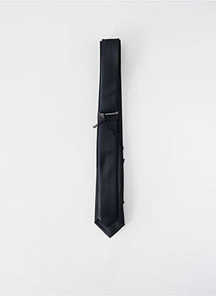 Cravate effet matière satinée noir VIRTUOSE homme