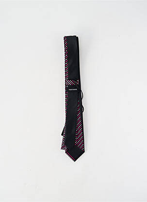 Cravate imprimé fantaisie noir VIRTUOSE homme