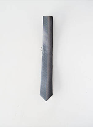 Cravate effet matière satinée gris ELIOS homme