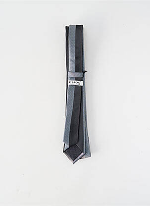 Cravate effet matière satinée gris ELIOS homme