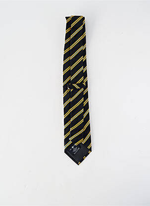 Cravate imprimé rayures jaune PRE END homme