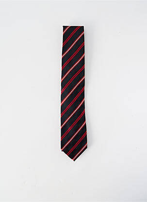 Cravate imprimé rayures rouge PRE END homme