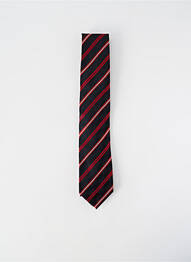Cravate imprimé rayures rouge PRE END homme