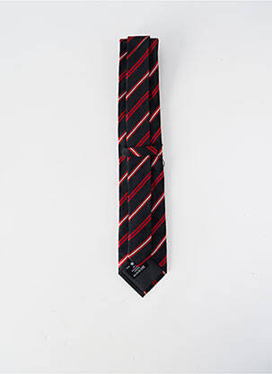 Cravate imprimé rayures rouge PRE END homme