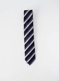 Cravate imprimé rayures violet PRE END homme