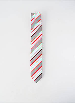 Cravate imprimé rayures rouge FRED GIL homme