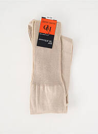 Chaussettes stretch beige DORE DORE homme