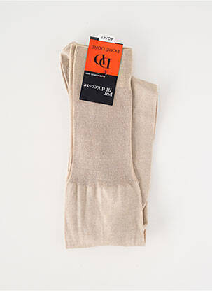 Chaussettes stretch beige DORE DORE homme