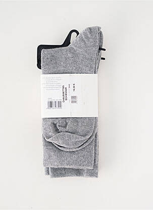 Chaussettes tissage chiné gris SCHIESSER homme