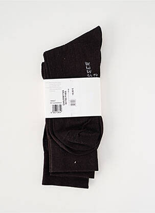 Chaussettes stretch noir SCHIESSER homme
