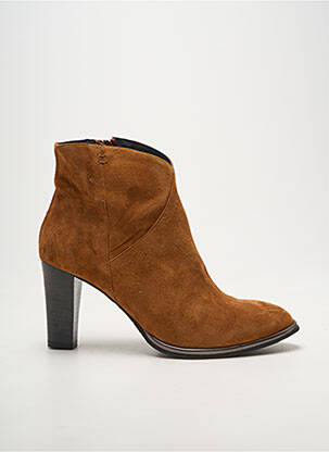 Bottines/boots bout pointu talon de 7 à 9cm marron MYMA femme