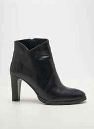 Bottines/boots tissage satiné talon de 7 à 9cm noir MYMA femme