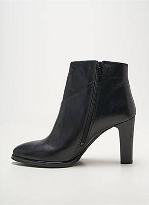 Bottines/boots tissage satiné talon de 7 à 9cm noir MYMA femme