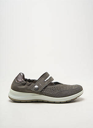 Baskets semelle amovible talon plat jusqu'à 3cm gris ARA femme