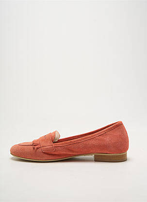 Mocassins chiquet talon plat jusqu'à 3cm orange MYMA femme