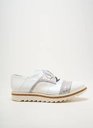 Derbies bout pointu talon plat jusqu'à 3cm blanc REGARD femme