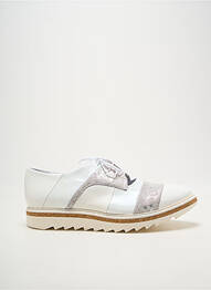 Derbies bout pointu talon plat jusqu'à 3cm blanc REGARD femme