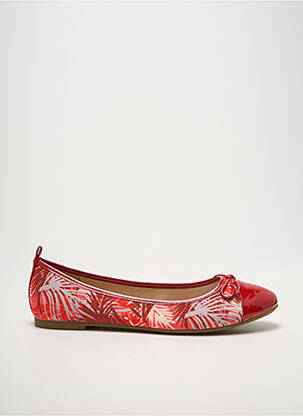 Ballerines bout rond talon plat jusqu'à 3cm rouge JB MARTIN femme