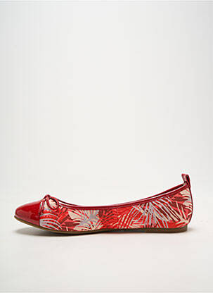 Ballerines bout rond talon plat jusqu'à 3cm rouge JB MARTIN femme