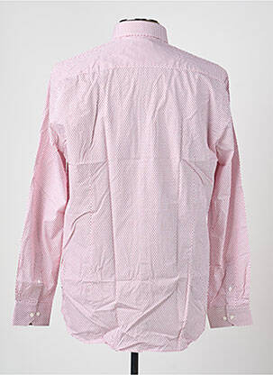 Chemise manches longues imprimé fantaisie rose IZAC homme