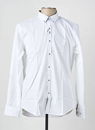 Chemise manches longues coupe cintrée blanc DARIO BELTRAN homme