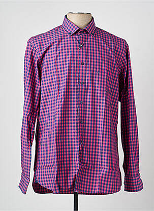 Chemise manches longues poches violet MARVELIS homme