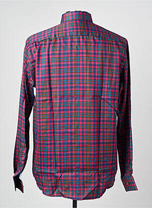Chemise manches longues imprimé écossais violet DARIO BELTRAN homme