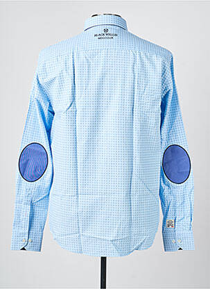 Chemise manches longues imprimé fantaisie bleu BLACK WELLIS homme