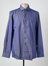 Chemise manches longues coupe cintrée bleu OLYMP homme