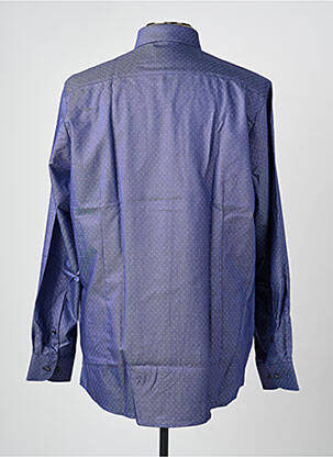 Chemise manches longues coupe cintrée bleu OLYMP homme