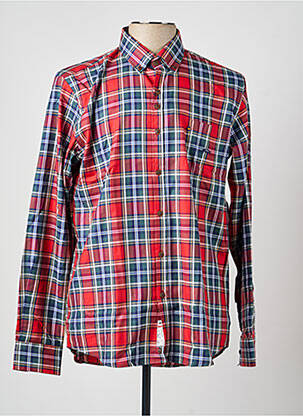 Chemise manches longues poches rouge DARIO BELTRAN homme