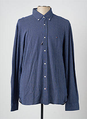 Chemise manches longues coupe cintrée bleu TOMMY HILFIGER homme