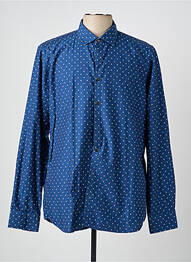 Chemise manches longues imprimé fantaisie bleu OLYMP homme