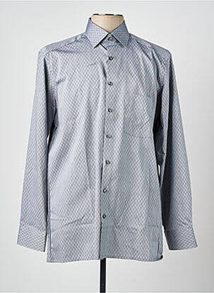 Chemise manches longues coupe cintrée gris OLYMP homme