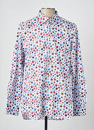 Chemise manches longues coupe cintrée bleu MISE AU GREEN homme