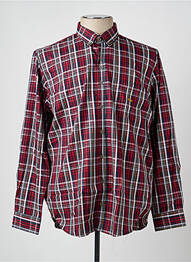 Chemise manches longues imprimé écossais rouge DARIO BELTRAN homme