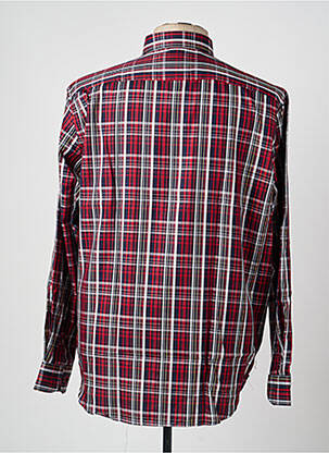 Chemise manches longues imprimé écossais rouge DARIO BELTRAN homme