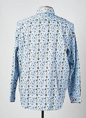 Chemise manches longues imprimé fantaisie bleu DARIO BELTRAN homme
