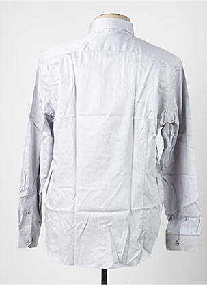 Chemise manches longues coupe cintrée gris IZAC homme