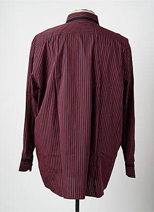 Chemise manches longues coupe droite rouge PIERRE CARDIN homme