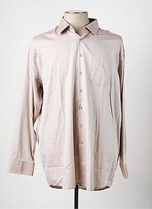 Chemise manches longues poches marron SEIDENSTICKER homme