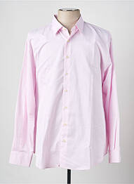 Chemise manches longues coupe droite rose DARIO BELTRAN homme