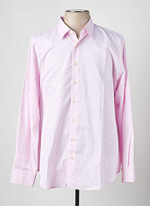 Chemise manches longues coupe droite rose DARIO BELTRAN homme